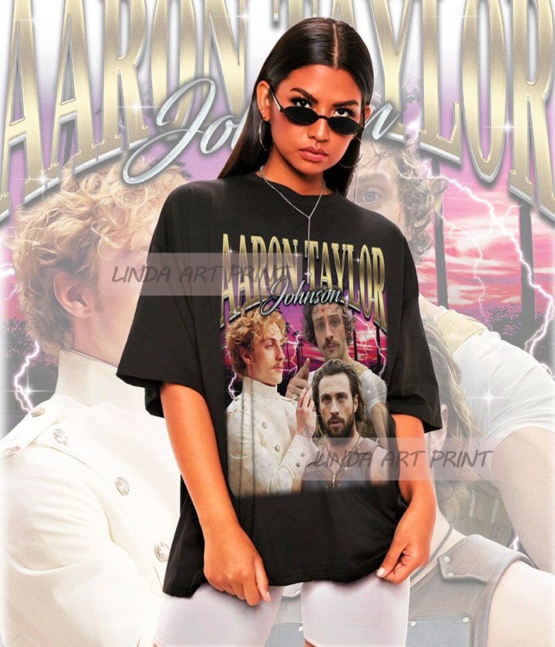 Retro Aaron Taylor Johnson Shirt - Aaron Taylor Johnson Tshirt,aaron ...