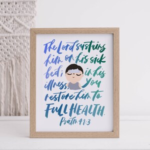 Restaurar a saúde plena - inglês, pôster para impressão A4