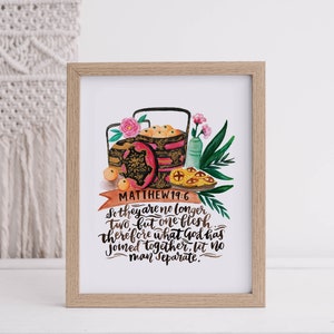 Lo que Dios ha unido, inglés, Póster imprimible A4