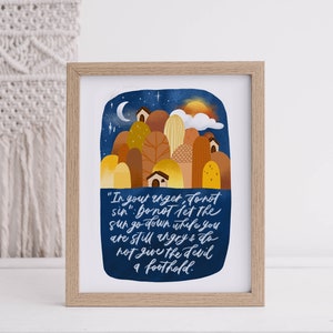 In your anger do not sin - English, Printable Poster A4