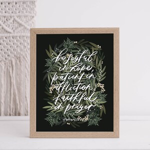 Be Joyful in Hope - English, Printable Poster A4