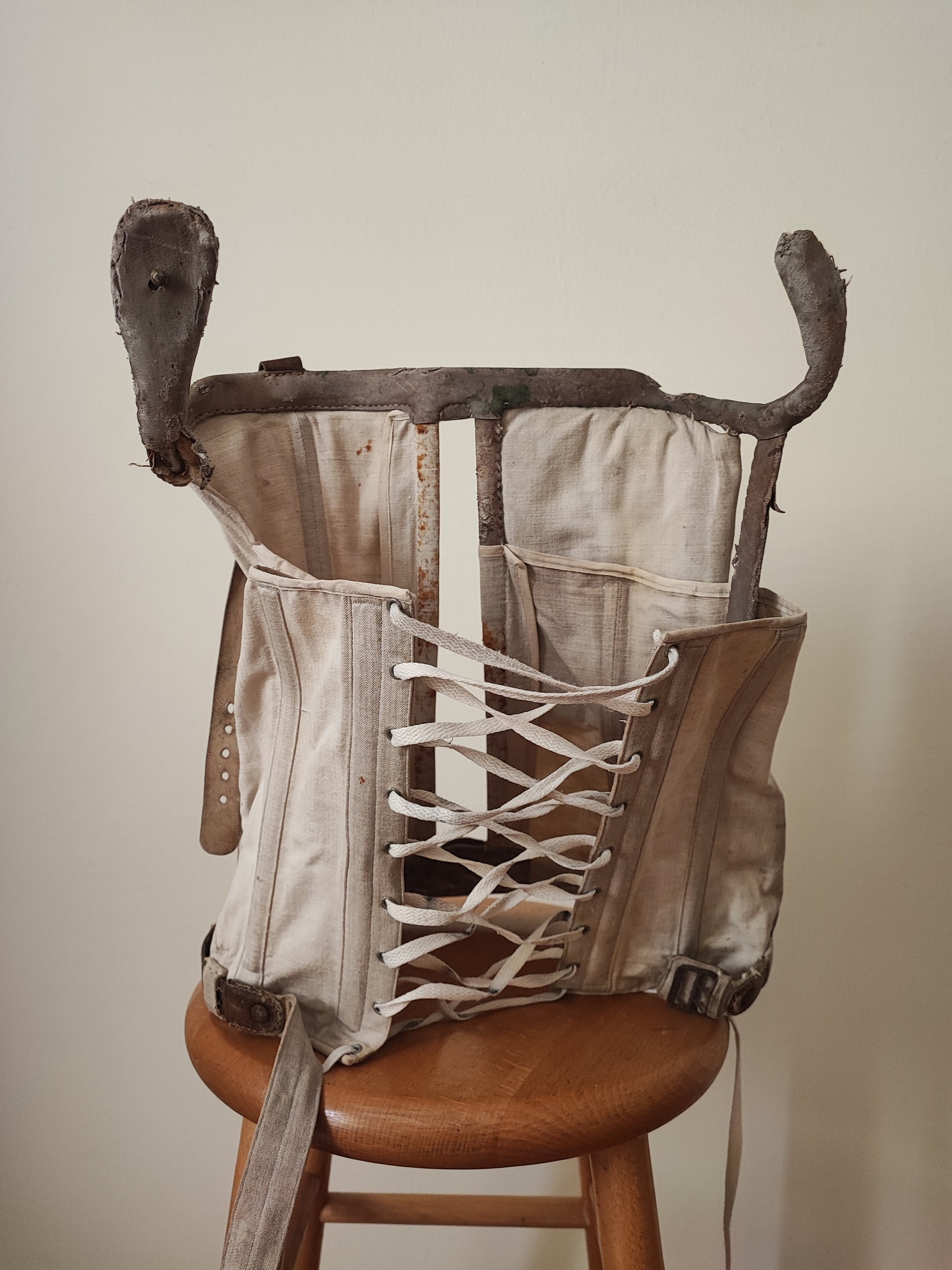 VINTAGE MEDICAL BACK Brace Corset ~ Lace Orthopaedic Curiosity Steampunk  antique £39.95 - PicClick UK