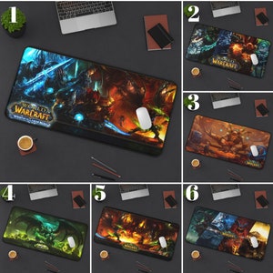 World Of WarCraft Wrath of The Lich King Mousepad | Wow Desk Mat | Gift For Gamer | Anime Desk Mat | Mothers Day Gift