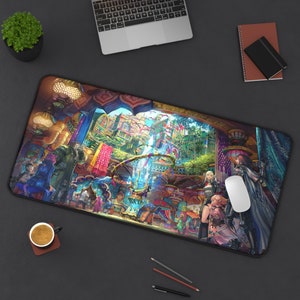 Final Fantasy XIV Endwalker Mousepad #2 | Final Fantasy Desk Mat | Anime Mousepad | Gift For Gamer