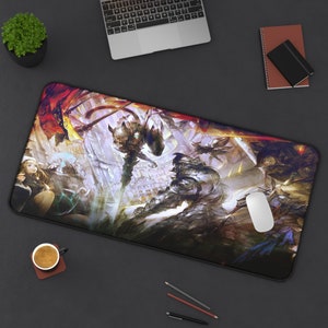 Final Fantasy XIV Mousepad | FFXIV Endwalker Desk Mat | Anime Mousepad | Gift For Gamer | Mothers Day Gift | FFXIV Emmet Mouse Pad