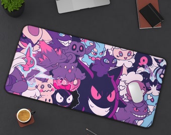 sous-vêtement Gengar Ghost | de bureau Anime | Tapis de souris gaming XXL | Tapis de jeu JCC Anime | Méga évolution | Chasseur gastly