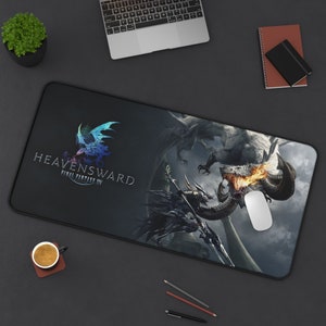 Final Fantasy XIV Mousepad #3 | FFXIV Endwalker Desk Mat | Anime Mousepad | Gift For Gamer | Mothers Day Gift | FFXIV Emmet Mouse Pad