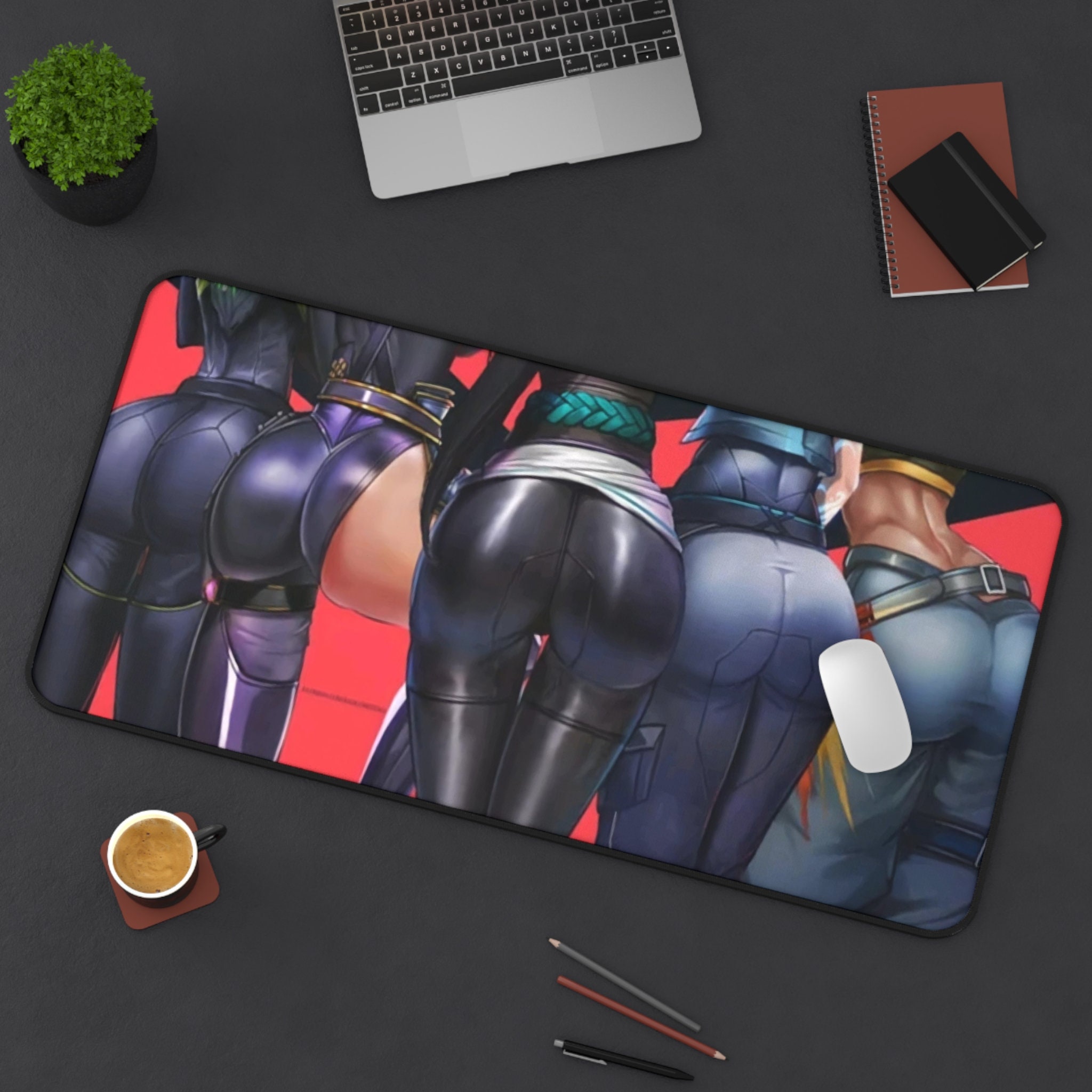 Buy brunettes women ass bent over camel toe anna demi yoga pants looking  back mouse pad computer mousepad Online at desertcartINDIA