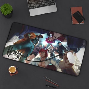 HEARTSTEEL Signed Desk Mat |  League of Legends Mousepad | Gift For Gamer | Ezreal, Kayn, Sett, Aphelios, K&#39;Sante, Yone | Mothers Day Gift