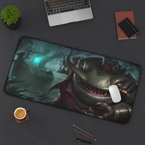 Liga van Legenden Tahm Kench Muismat | Gamercadeaus voor haar | LoL Tahm Kench Bureaumat | Anime-muismat | Gaming bureaumat