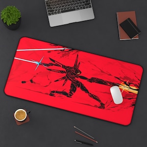 ULTRAKILL V1 Ricoshot Desk Mat | Ultrakill Gaming Desk mat | Anime Desk Mat | Christmas Gift Idea | Mothers Day Gift