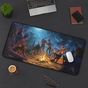 Baldurs Gate 3 campingmat | RPG-gamingmuismat | Baldur's Gate-themabureaumat | Cadeau voor gamer | Valentijnscadeau