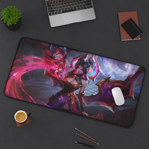 League of Legends Morgana Mouse Pad |  LoL Ruby Star Nemesis Morgana Desk Mat | Gift for Gamer | Anime Mouse Pad