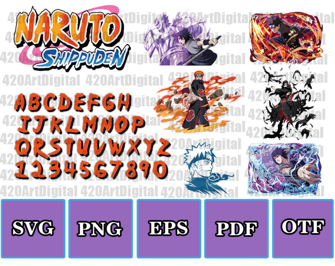 Anime Font Anime Alphabet Anime Svg Anime Vector Anime - Etsy