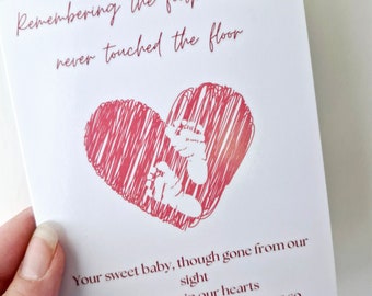 Carte de sympathie pour la perte d'un bébé, se souvenir de votre bébé, perte de bébé, sympathie, deuil, carte
