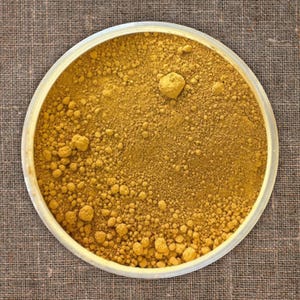 Oxy Yellow - Natural Soil Mineral Pigment, Watercolor Making DIY, Pure Pigments Ochres, Colormaking Earth Tones