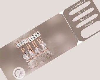 Girls Aloud Gift Ticket- downloadable