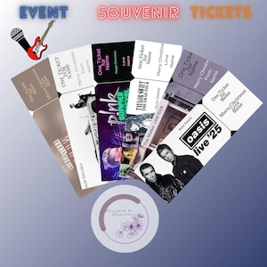 Personalisiertes Souvenir Event Ticket (PDF)