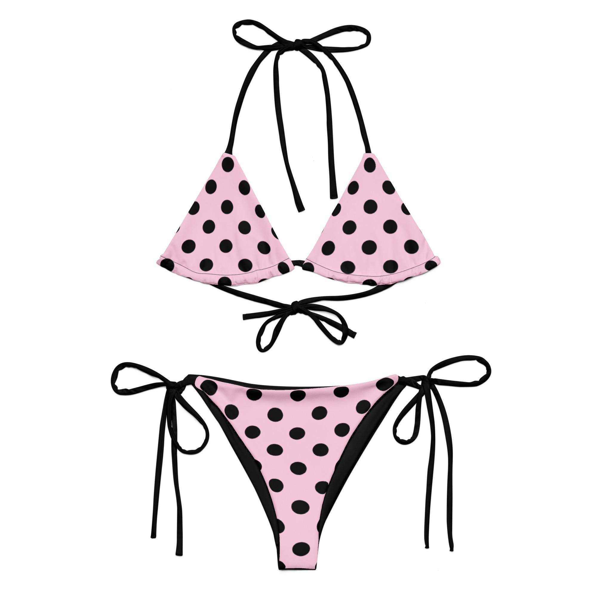 水着・ラッシュガード Pink & black polka dots bikini Sweet Dotty Pink&black Polka Dot Bikini, Ibiza Swim, Patterned