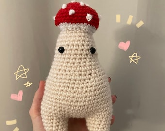 Crochet mushroom buddy (handmade)