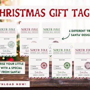 INSTANT DOWNLOAD Christmas Gift Tags, Holiday Gift Tags, Christmas Labels, Holiday Christmas Labels