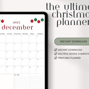 DESCARGA INSTANTE - Planificador de Navidad imprimible, Paquete de planificador de vacaciones, Planificador de Navidad digital, Goodnotes, Planificador de iPad - COLORIDO