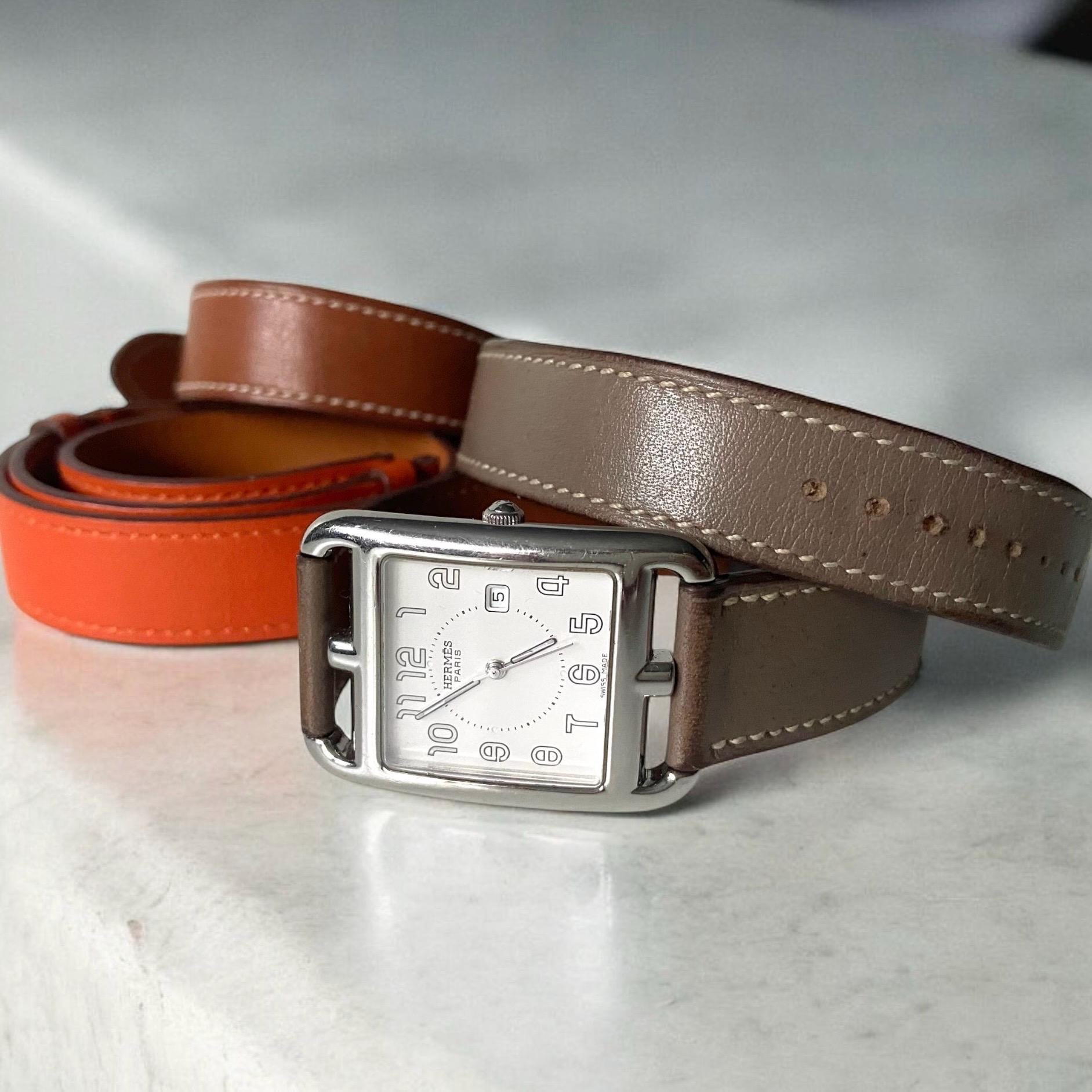 Hermes Cape Cod - Watch - Three Leather Straps - Vintage  display picture 1