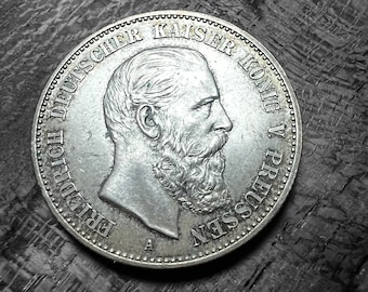 1823年 西フランス 5フラン 銀貨 KM#711.13 ルイ18世 王冠サイズ