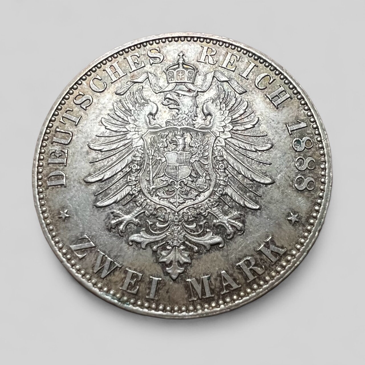 ツヴァイ マーク 1888 A - ドイツ - 銀貨 - フリードリヒ 3 世