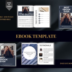 Ebook Template Canva for Coaches | Lead Magnet Template | Digital Ebook Template | Editable Business Template |  | Done for you Ebook