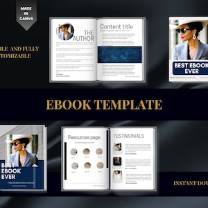 Ebook Template Canva Branding | Lead Magnet | Digital Ebook Template | Guide Template | Ebook Template Canva| Done for you| Canva Templates