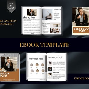 Small Business Ebook Template Canva | Lead Magnet Template | Canva Ebook | Editable Ebook Template |   | Digital Ebook Template Canva