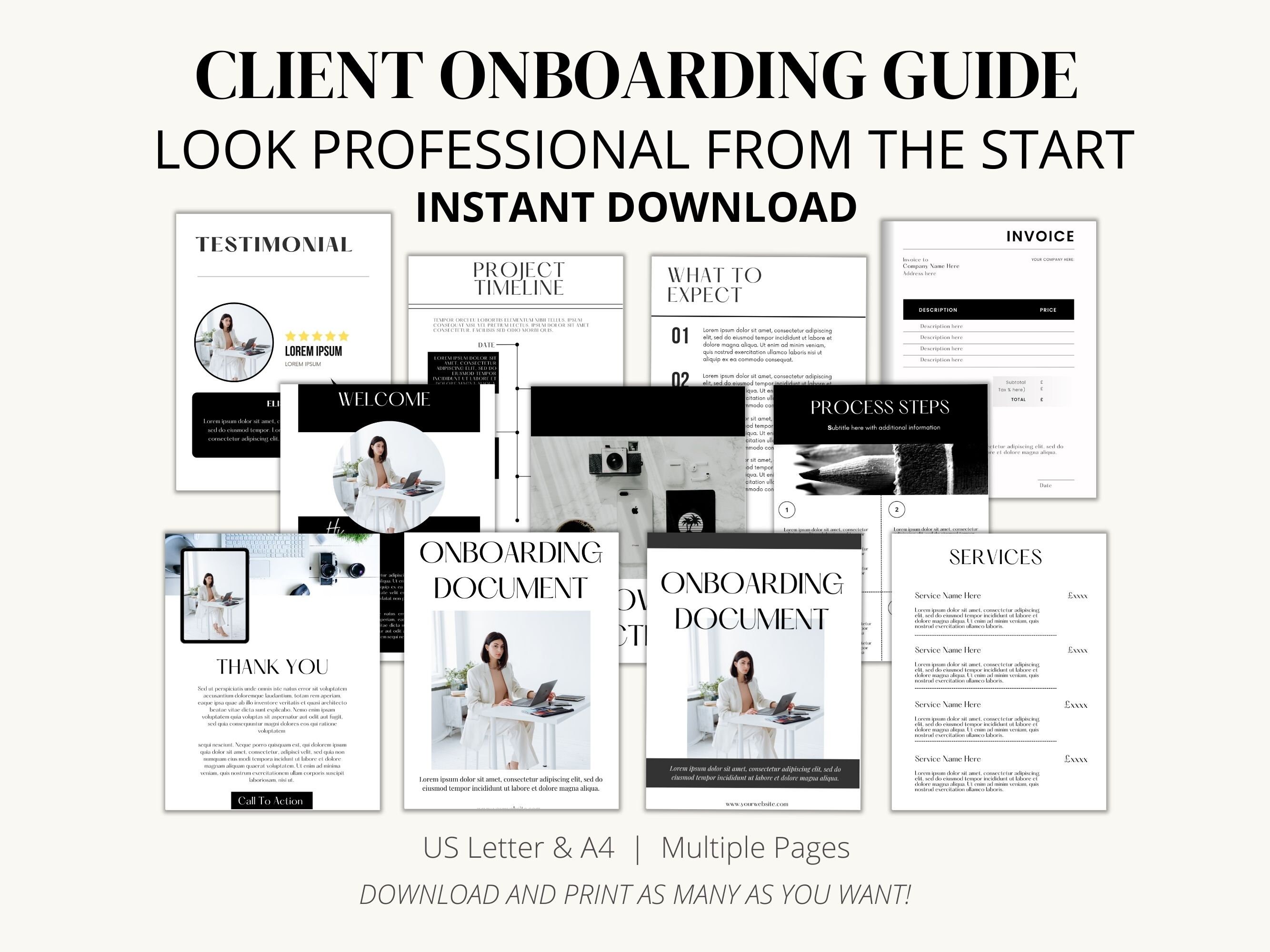 Client Welcome Packet Template Welcome Packet New Hire Packet Client ...