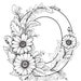 120page-flower-stylish-alphabet-letter printable/pdf - Etsy
