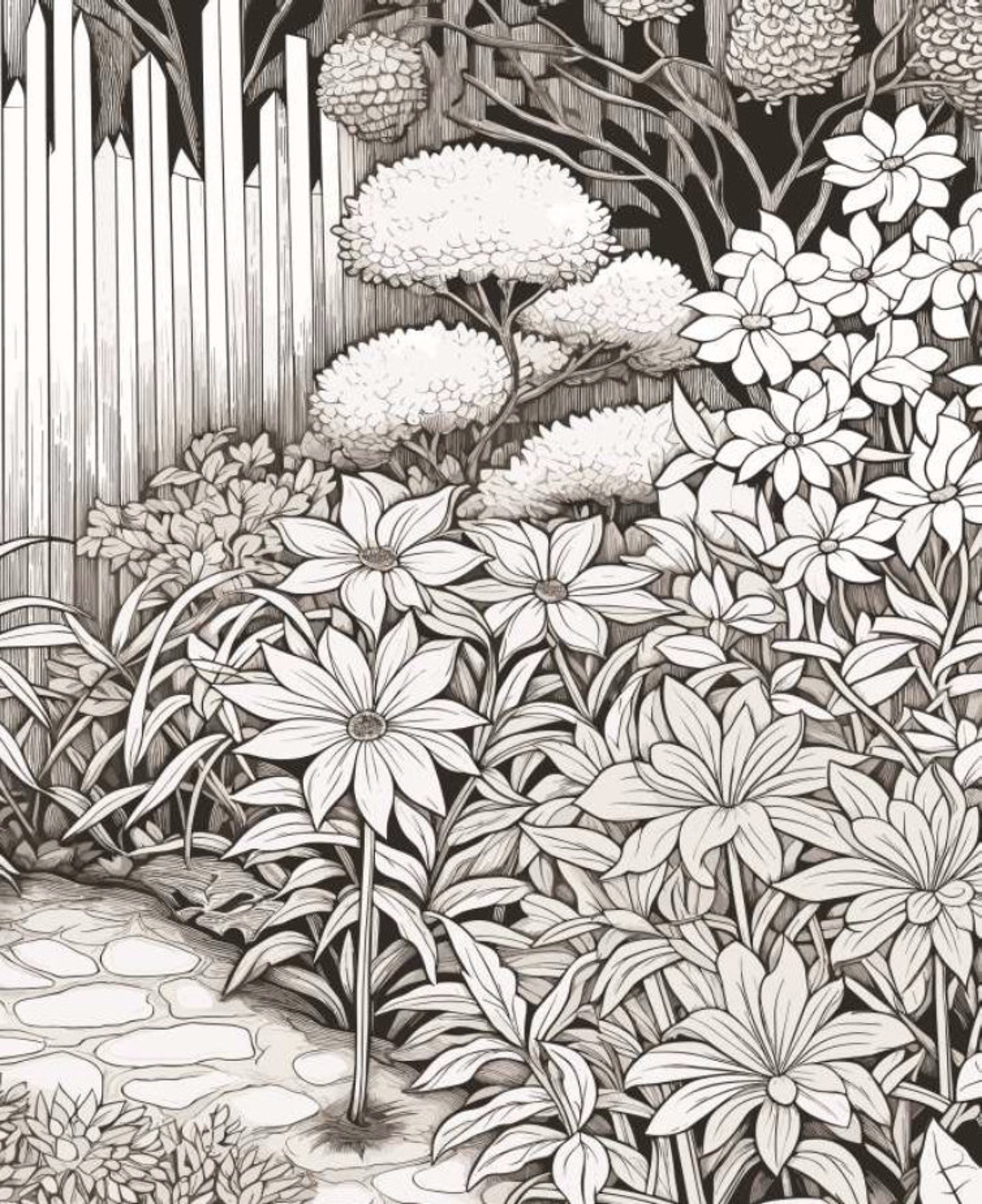 Secret-garden-coloring-pages (printable/kdp) - Etsy