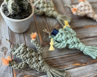 Cactus Boho Chapstick, Lip Balm Keychain Holder Backpack Charm, Purse Charm