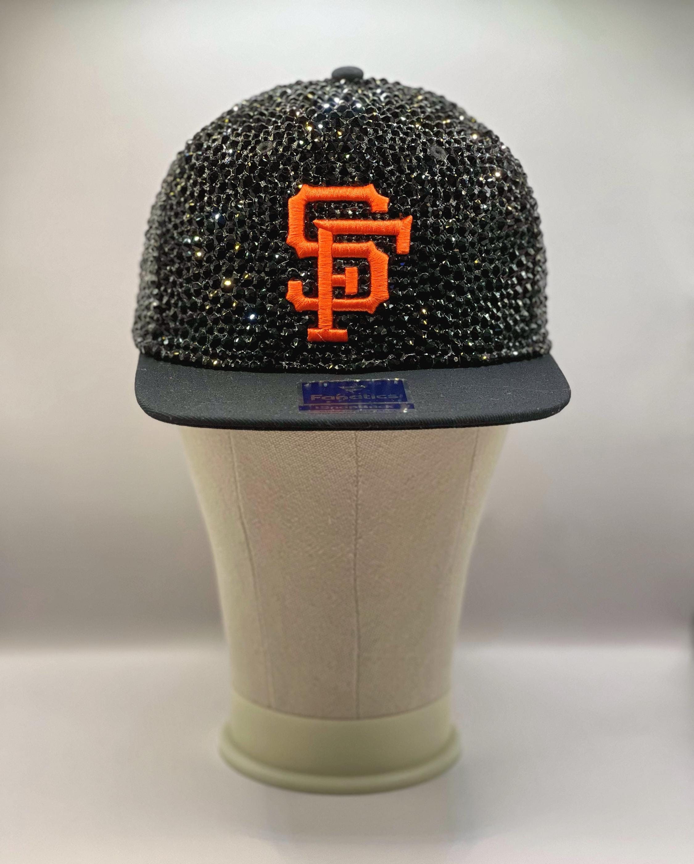 SF Bling Hat - Never Worn San Francisco GIANTS Black Bling Hat: Hand-jeweled SWAROVSKI  main image 4