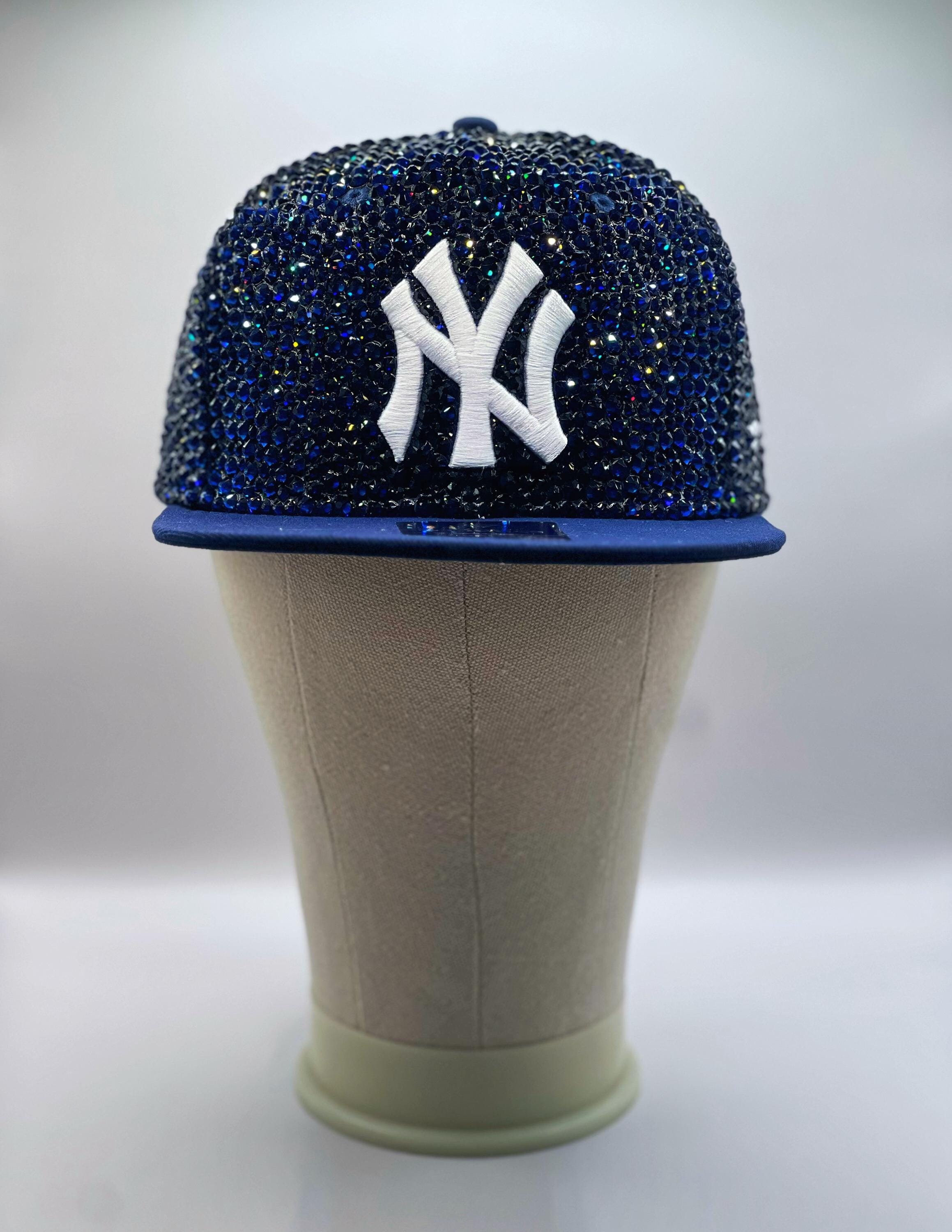 New York Yankees Bling Sequined Hat New York Yankees Crystal Cap - Elite Luxury Gold Plating main image 2