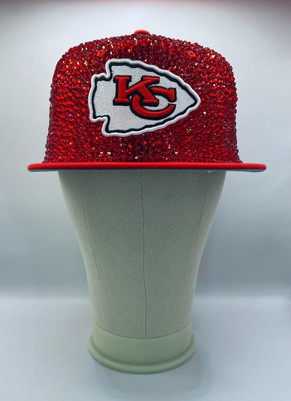 NWT Rhinestone Kansas City Chiefs Hat Kansas City Chiefs Bling Hat NFL New | Mercari main image 3