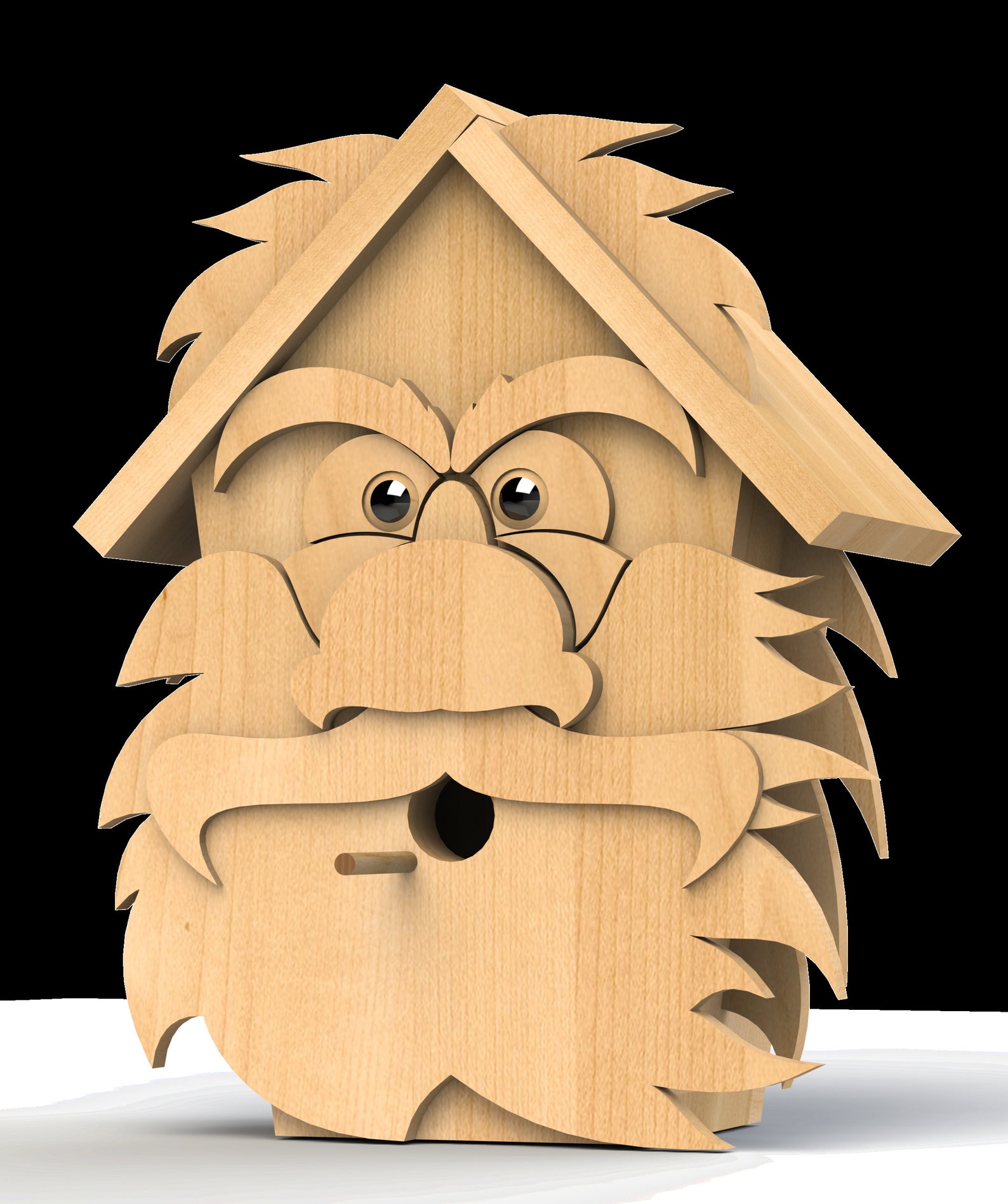 Cedar Men DIY Birdhouse Plans - CNC Router DXF, Birdhouse Plans, Modern ...