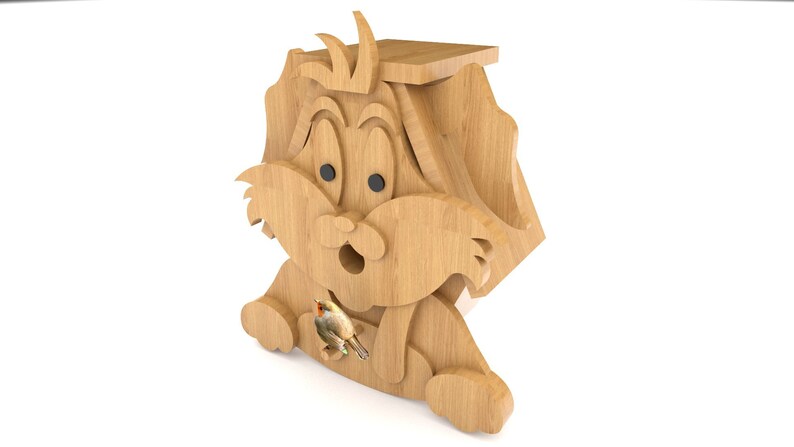 Rabbit DIY Birdhouse Plans - CNC Router DXF, Birdhouse Plans, Modern ...