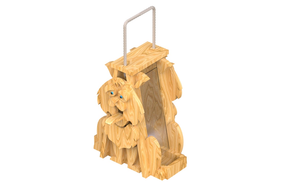 Cedar Cat Bird Feeder Plans - CNC Router DXF Cut Files, Woodcraft Plans ...