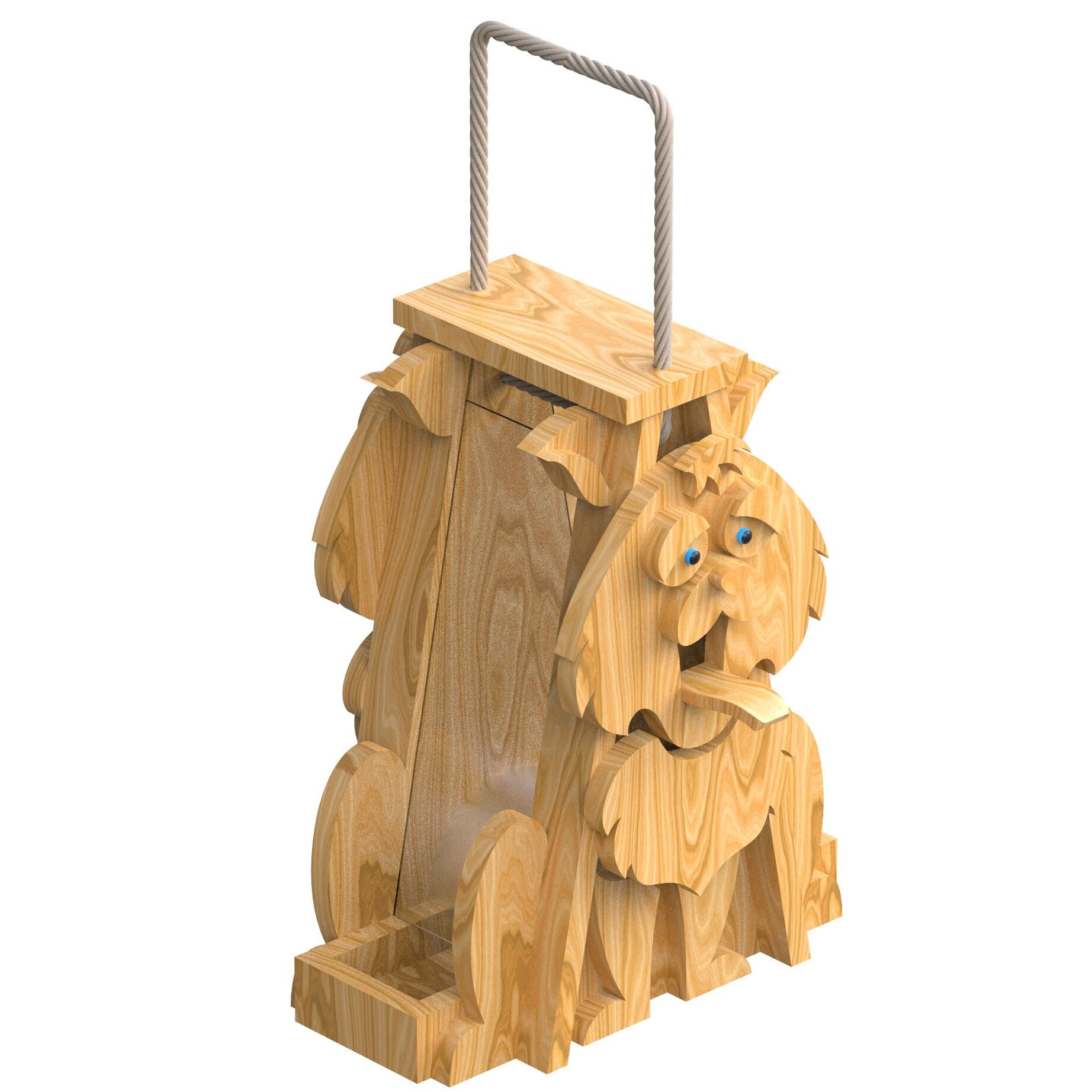 Cedar Cat Bird Feeder Plans - CNC Router DXF Cut Files, Woodcraft Plans ...