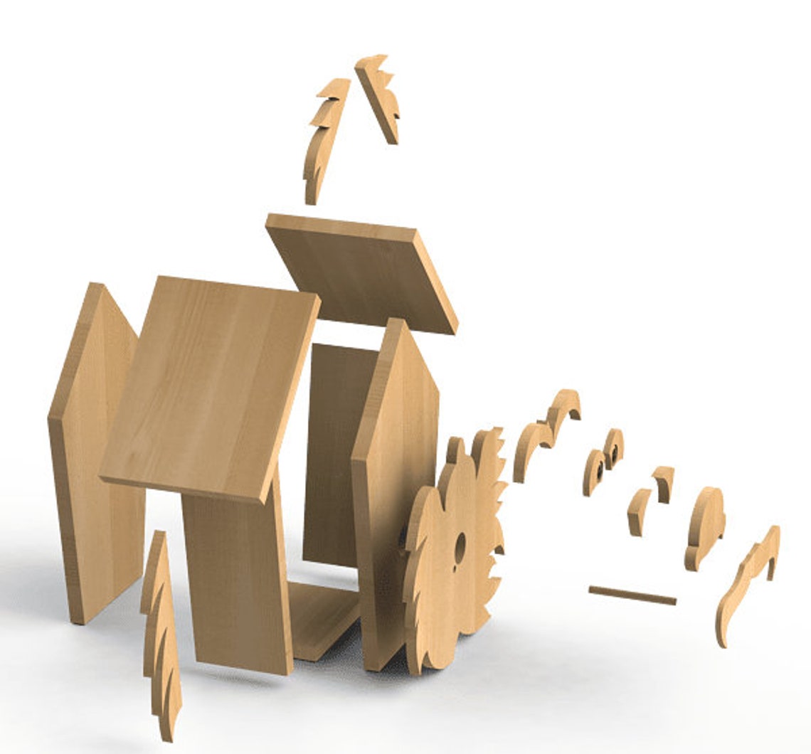 Cedar Men DIY Birdhouse Plans - CNC Router DXF, Birdhouse Plans, Modern ...