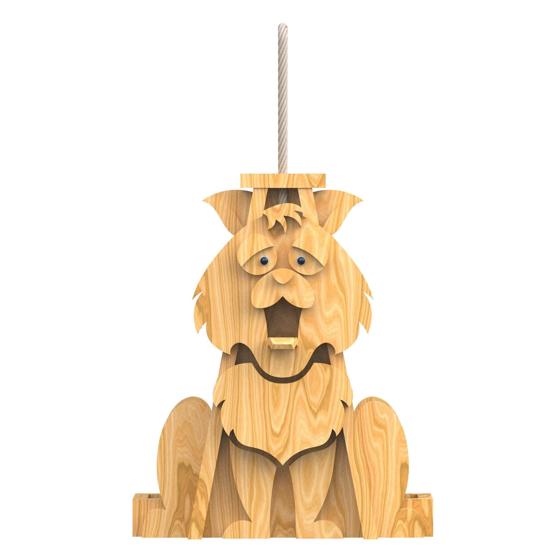 Cedar Cat Bird Feeder Plans - CNC Router DXF Cut Files, Woodcraft Plans ...