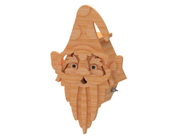 Plans de nichoir bricolage The Gnome - Routeur CNC DXF, plans de nichoir, nichoir moderne, nichoir en bois, nichoir extérieur, nichoir unique