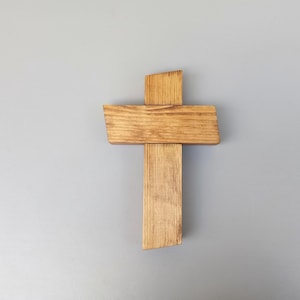 Modern wood cross, cross wall hanging, Christian gift