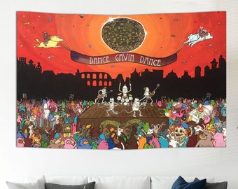 Funny Tapestry dance gavin dance Wall Hanging with Artistic Natural Home Decoration for Bedroom Living Room Dormitory Decor