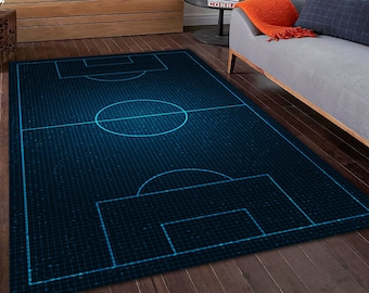 Soccer Field Rug, Football Field Rug, Sport Rug, Gift For Him Her, Kids Room Rug, Home Decor, Housewarming Gift, Area Rug, For Children,