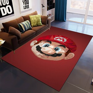Retro Game Characters, Kids Playroom Rug, Baby Room Rug, Kids Room Rug, Area Rug,Nursery Rug,Kids Room Decor,Boy&#39;s Room Rug,Non-slip Rug